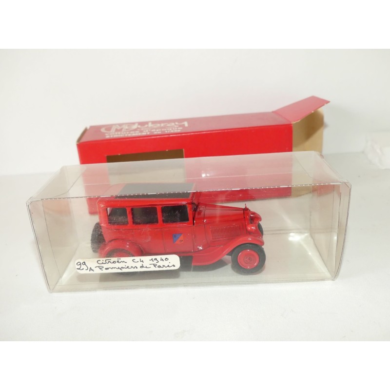 CITROEN C4 VITRÉE 1940 POMPIERS DE PARIS DUBRAY 29A 1:43