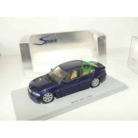 BMW 328 i 1999 Bleu SPARK S0433 1:43 imperfection