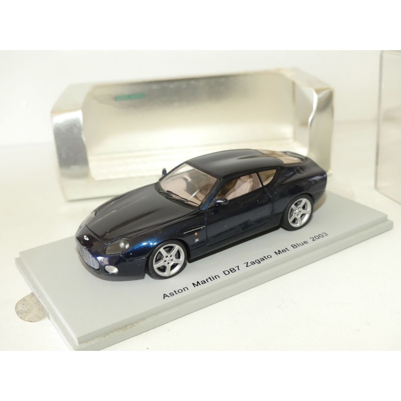 ASTON MARTIN DB7 ZAGATO 2003 Bleu SPARK S0376 1:43