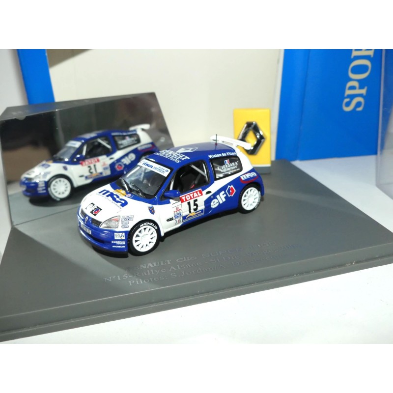 RENAULT CLIO SUPER 1600 RALLYE ALSACE 2002 JORDAN UNIVERSAL HOBBIES 1:43