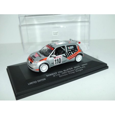 RENAULT CLIO SUPER 1600 RALLYE MONTE CARLO 2003 VIRAG UNIVERSAL HOBBIES 1:43 Abd