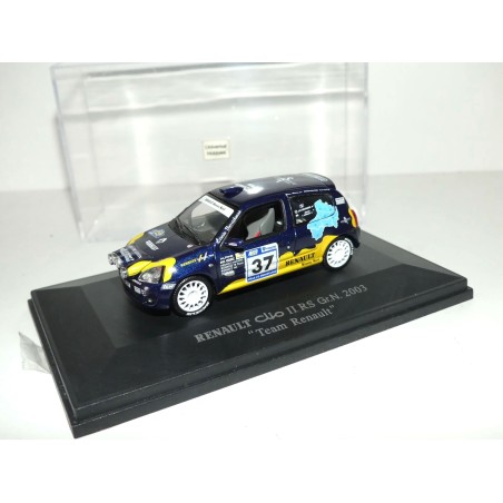 RENAULT CLIO II RS Gr.N RALLYE CHARLEMAGNE 2003 J.C. CRASNIER UNIVERSAL HOBBIES 1:43 