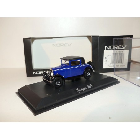 PEUGEOT 201 COUPE Bleu et Noir NOREV 1:43