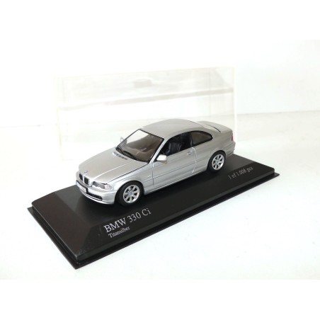 BMW SERIE 3 330 COUPE E46 Gris MINICHAMPS 1:43