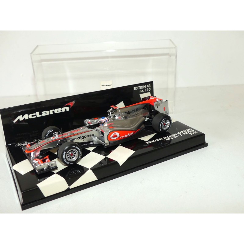 McLAREN MERCEDES MP4-25 2010 J. BUTTON MINICHAMPS 1:43 ArrivÃ©e 5Ã¨me