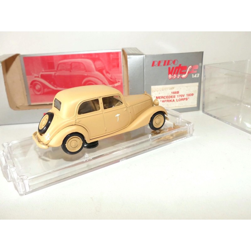 MERCEDES 170 V MILITAIRE 1939 AFRICA LORPS VITESSE 166B 1:43 of ref