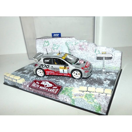 PEUGEOT 206 WRC RALLYE MONTE CARLO 2001 M. GRONHOLM NOREV 1:43