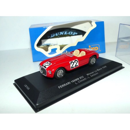 FERRARI 166MM NÂ°22 LE MANS 1949 IXO LM1949 1:43 ArrivÃ©e 1Ã¨r