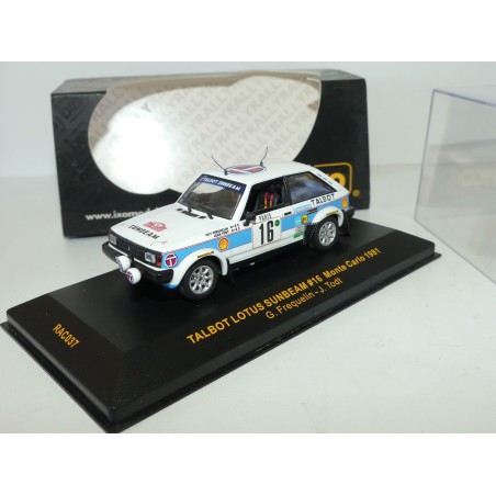 TALBOT SUNBEAM N°16 RALLYE MONTE CARLO 1981 G. FREQUELIN IXO RAC037 1:43 imperfection