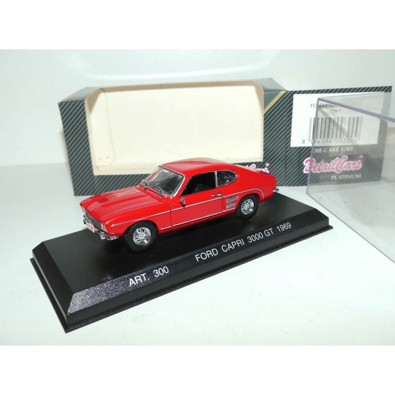 FORD CAPRI 3000 GT 1969 Rouge DETAILCARS 300 1:43