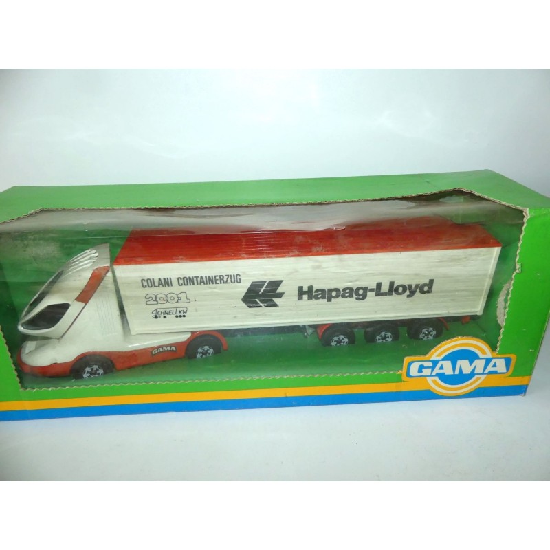 Camion Miniature Gama 4294 Colani Aux Couleurs Hapag-Lloyd - Modèle De Collection