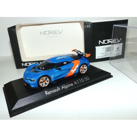 RENAULT ALPINE A110-50 2012 Bleu Orange NOREV 1:43 imperfection