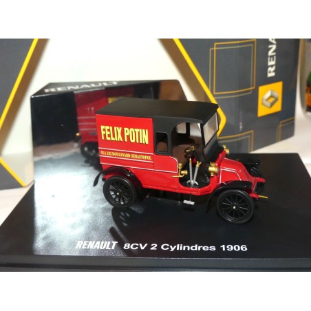 RENAULT 8 CV 2 CYLINDRES 1906 FELIX POTIN IXO 1:43