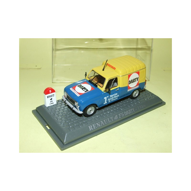 RENAULT 4 F6 DARTY 1986 UNIVERSAL HOBBIES 1:43  M6 Interaction