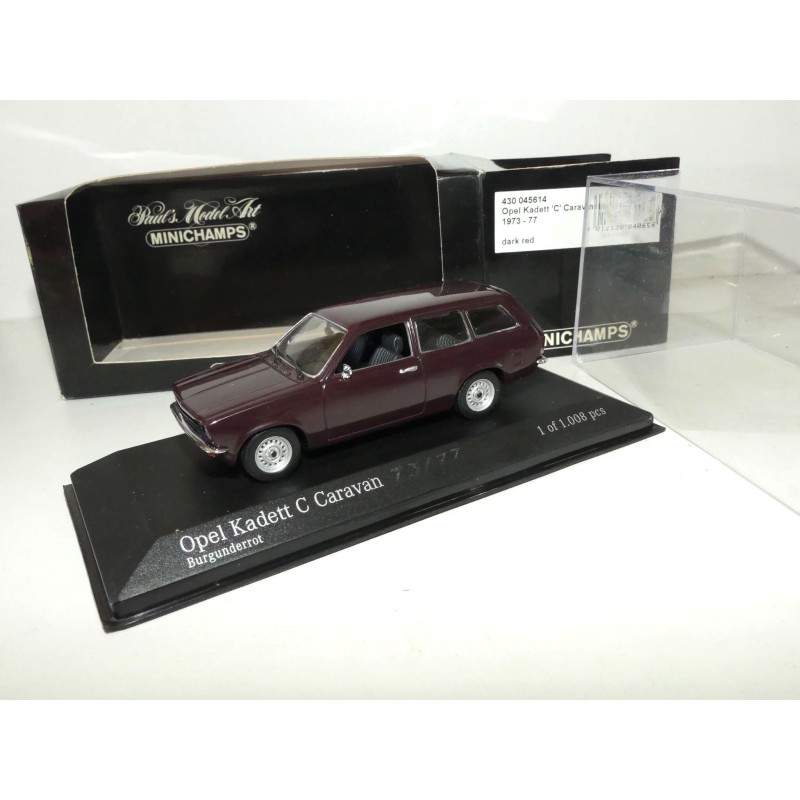 OPEL KADETT C CARAVAN 1973-77 Bordeaux MINICHAMPS 1:43