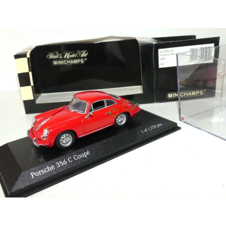 PORSCHE 356 C COUPE 1965 Rouge MINICHAMPS 1:43 imperfection