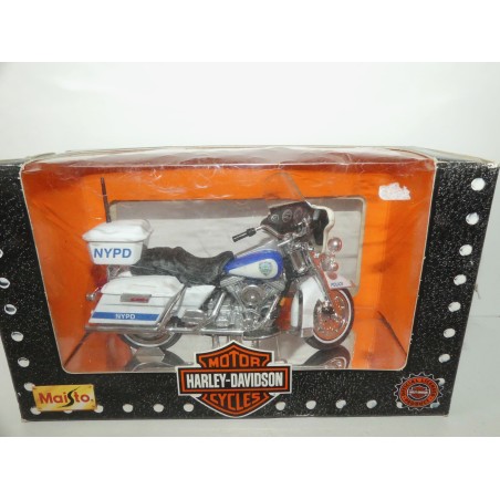 MOTO HARLEY DAVIDSON POLICE DE NEW YORK MAISTO 1:18