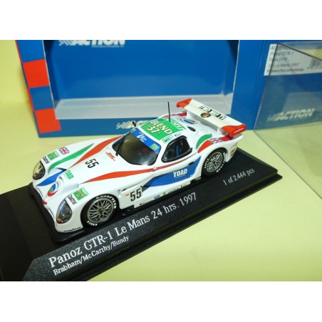PANOZ GTR-1 NÂ°55 LE MANS 1997 ACTION MINICHAMPS 1:43 Abd dÃ©faut