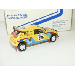 PEUGEOT 205 TURBO 16 N°205 RALLYE A DAKAR 1987 KIT Monté PROVENCE MOULAGE 1:43