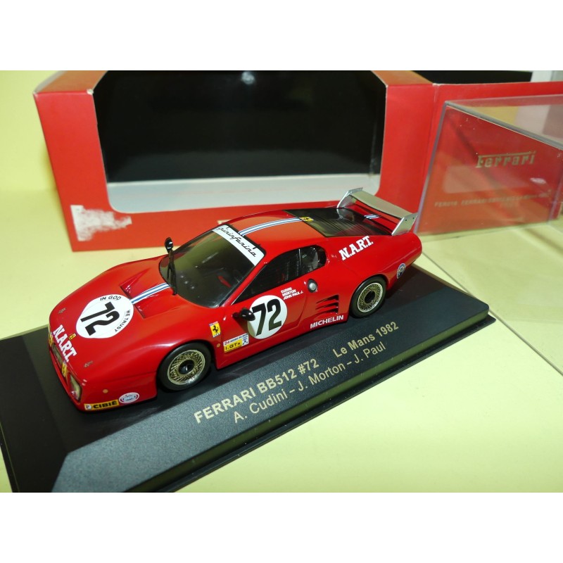 FERRARI BB512 NÂ°72 LE MANS 1982 IXO FER016 1:43 ArrivÃ©e 9Ã¨me
