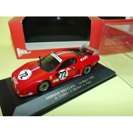 FERRARI BB512 NÂ°72 LE MANS 1982 IXO FER016 1:43 ArrivÃ©e 9Ã¨me