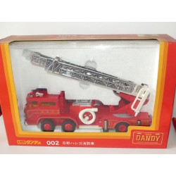 HINO GRANDE ECHELLE Aerial Ladder Fire POMPIERS Made in Japan TOMICA DANDY 002 1:43
