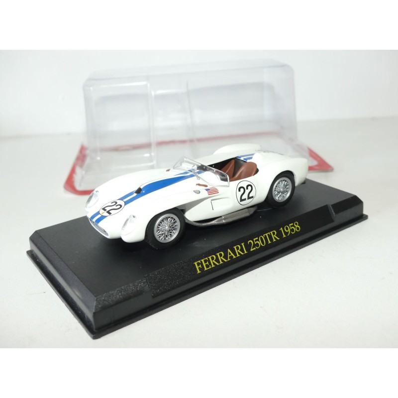 FERRARI 250 TESTA ROSSA NÂ°22 LE MANS 1958 FERRARI GT COLLECTION HACHETTE 1:43 7Ã¨me sous coque
