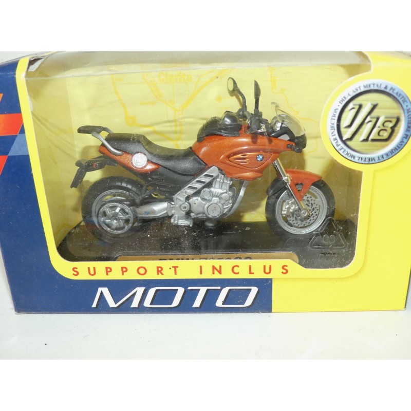 MOTO BMW F650 CS Orange MOTOR MAX 1:18