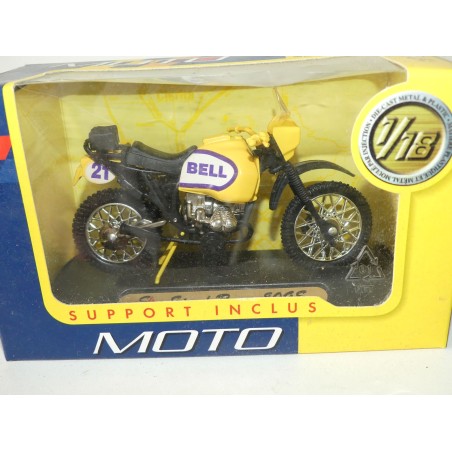 MOTO SPEED RACER 80 GS BELL Jaune MOTOR MAX 1:18