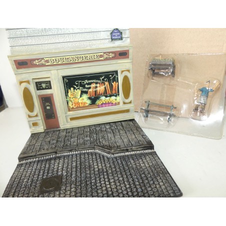 DIORAMA MA BOULANGERIE EN RESINE ET FIGURINE ET ACCESSOIRE POUR MODELE 1:43