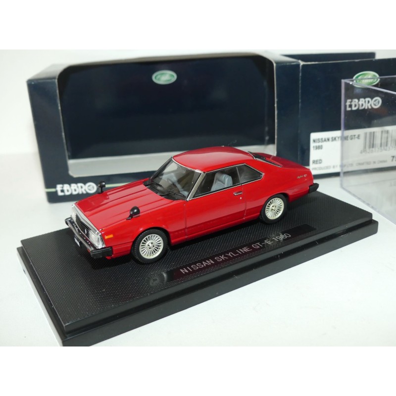 NISSAN SKYLINE GT-E 1980 Rouge EBBRO 757 1:43