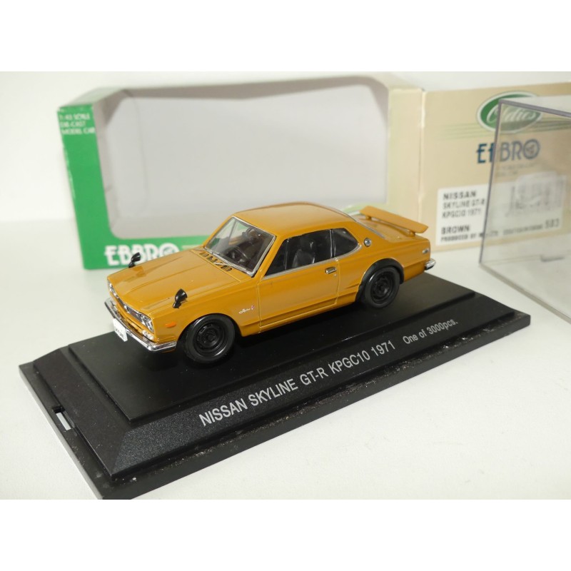 NISSAN SKYLINE GT-R KPGC10 1971 Moutarde EBBRO 583 1:43