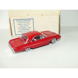 FORD THUNDERBIRD coupe 1961 Rouge KIT sur base SOLIDO PRODUCTION MONDIALE 1:43