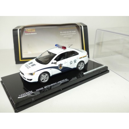 MITSUBISHI LANCER EVO EX  POLICE DE CHINE VITESSE 1:43