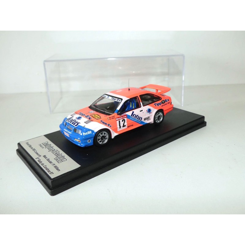 FORD SIERRA RS N°12 RALLYE DU CONDROZ 1987 M. SOULET Sur base TROFEU 1:43