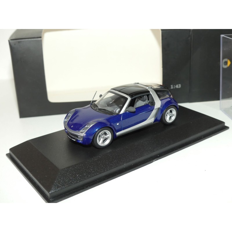 SMART ROADSTER 2003 Bleu MINICHAMPS 1:43 boitage smart