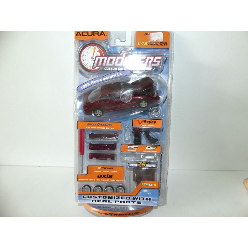 ACURA INTEGRA LS 1993 AVEC ACCESSOIRES MODIFIERS CARS 1:43