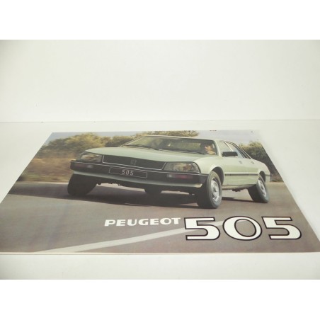 DEPLIANT POSTER PUBLICITAIRE PEUGEOT 505 