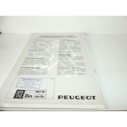 CATALOGUE PUBLICITAIRE PEUGEOT 505