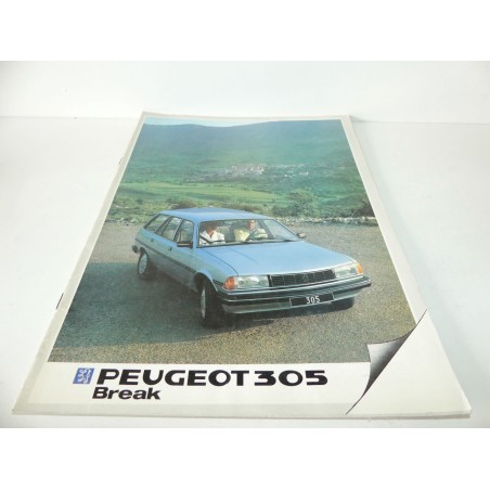 CATALOGUE PUBLICITAIRE PEUGEOT 305 BREAK Phase 2
