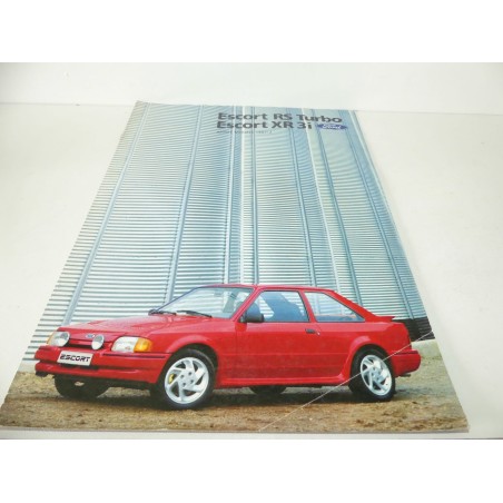 CATALOGUE PUBLICITAIRE FORD ESCORT RS TURBO ET XR3i