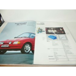 CATALOGUE PUBLICITAIRE FORD ESCORT RS TURBO ET XR3i