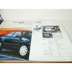 CATALOGUE PUBLICITAIRE FORD ESCORT RS TURBO ET XR3i