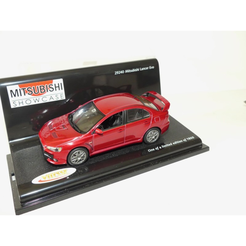 MITSUBISHI LANCER EVO X Rouge Vin VITESSE 1:43