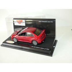 MITSUBISHI LANCER EVO X Rouge Vin VITESSE 1:43