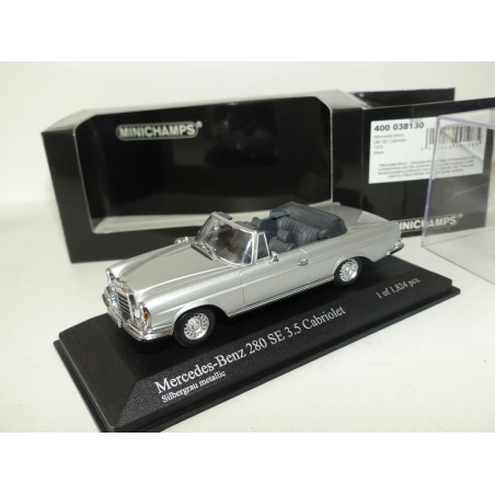 MERCEDES 280 SE CABRIOLET 1970 Gris MINICHAMPS 1:43