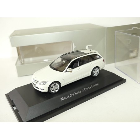 MERCEDES CLASSE C ESTATE W204 Blanc SCHUCO 1:43
