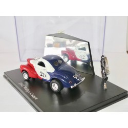 WILLYS COUPE 1941 Bleu Blanc Rouge UNIVERSAL HOBBIES  1:43