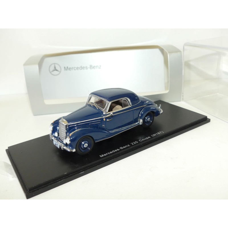 MERCEDES 220 COUPE W187 Bleu SPARK 1:43