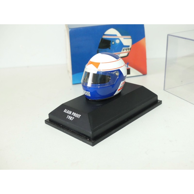 CASQUE ALAIN PROST 1987 HELMET MINICHAMPS 1:8